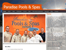Tablet Screenshot of paradisepoolsquincy.com